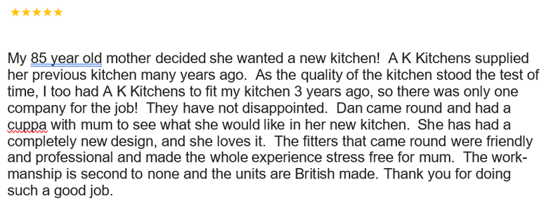 Mrs W, Bromsgrove - Kitchen - 12/11/2021